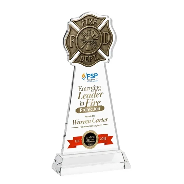 Fire Dept VividPrint™ Award on Hartford Base - Clear... from ASI 84592 St Regis Group / St Regis