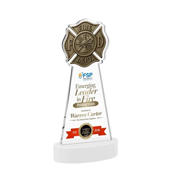 Fire Dept VividPrint™ Award on Alberton Base - White... from ASI 84592 St Regis Group / St Regis