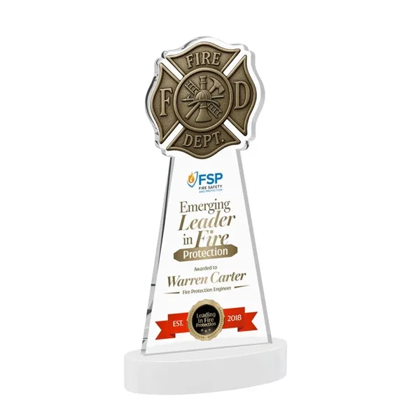 Fire Dept VividPrint™ Award on Alberton Base - White... from ASI 84592 St Regis Group / St Regis