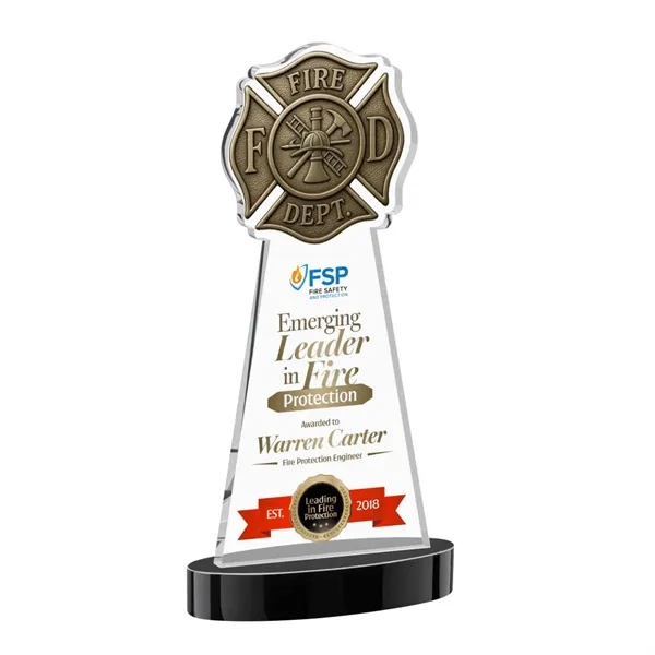 Fire Dept VividPrint™ Award on Alberton Base - Black... from ASI 84592 St Regis Group / St Regis