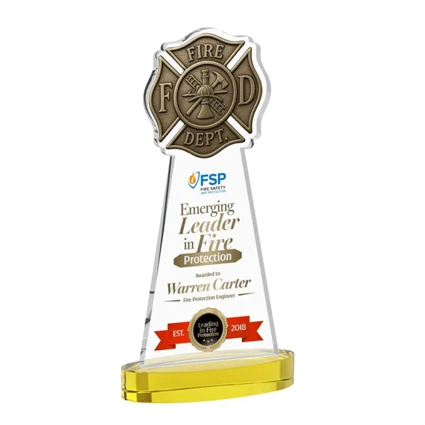 Fire Dept VividPrint™ Award on Alberton Base - Gold... from ASI 84592 St Regis Group / St Regis