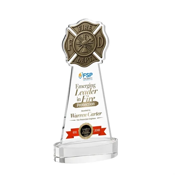 Fire Dept VividPrint™ Award on Alberton Base - Clear... from ASI 84592 St Regis Group / St Regis