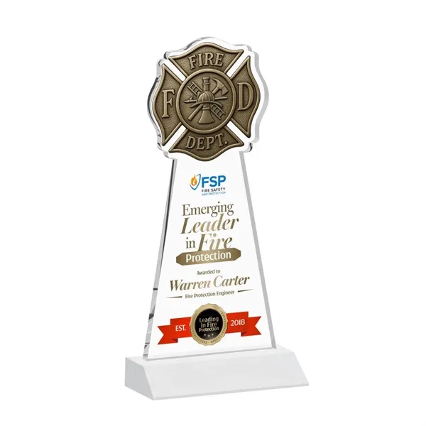 Fire Dept VividPrint™ Award - White... from ASI 84592 St Regis Group / St Regis
