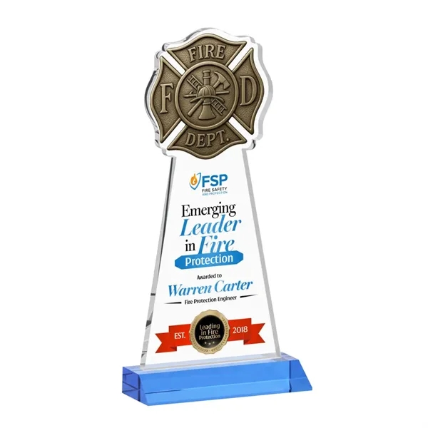 Fire Dept VividPrint™ Award - Sky Blue... from ASI 84592 St Regis Group / St Regis