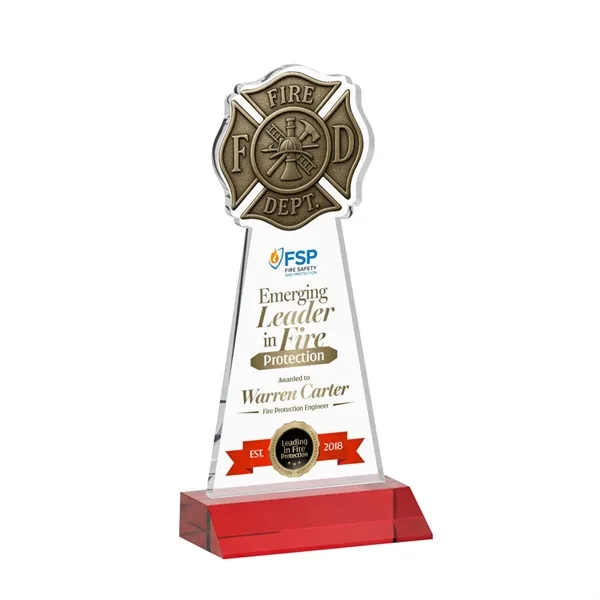 Fire Dept VividPrint™ Award - Red... from ASI 84592 St Regis Group / St Regis