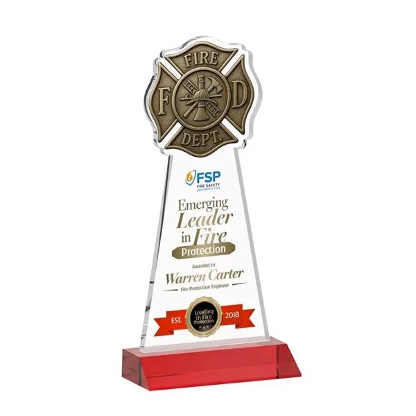 Fire Dept VividPrint™ Award - Red... from ASI 84592 St Regis Group / St Regis