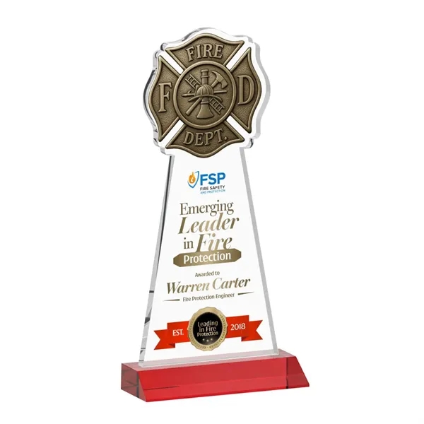 Fire Dept VividPrint™ Award - Red... from ASI 84592 St Regis Group / St Regis
