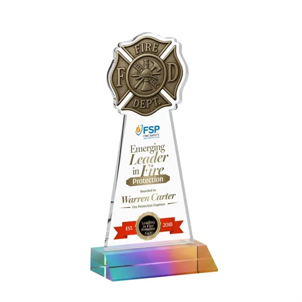 Fire Dept VividPrint™ Award - Prismatic... from ASI 84592 St Regis Group / St Regis