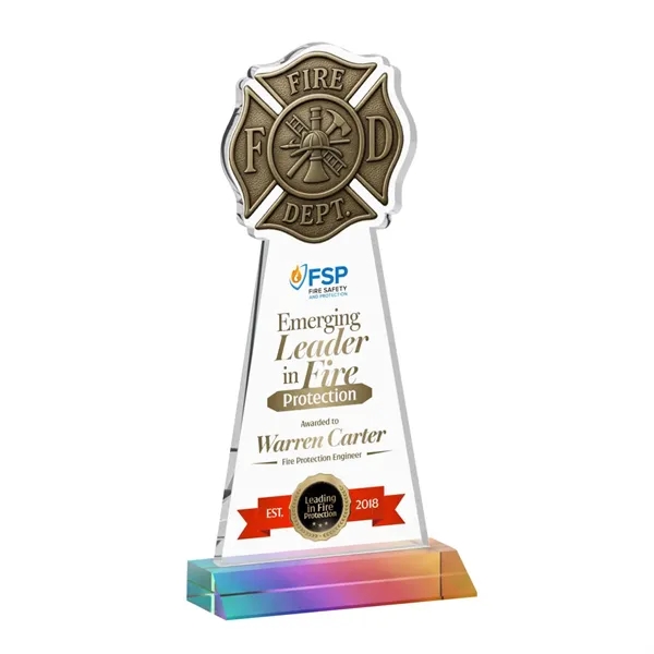 Fire Dept VividPrint™ Award - Prismatic... from ASI 84592 St Regis Group / St Regis