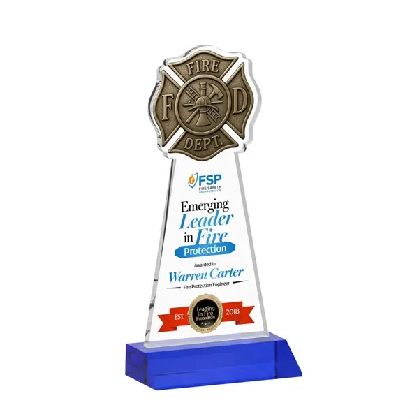 Fire Dept VividPrint™ Award - Blue... from ASI 84592 St Regis Group / St Regis