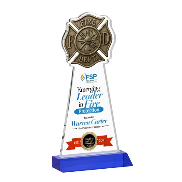 Fire Dept VividPrint™ Award - Blue... from ASI 84592 St Regis Group / St Regis