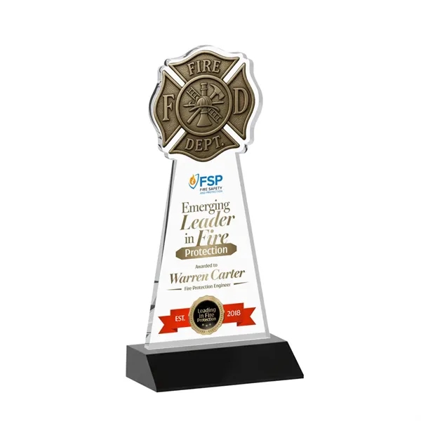 Fire Dept VividPrint™ Award - Black... from ASI 84592 St Regis Group / St Regis