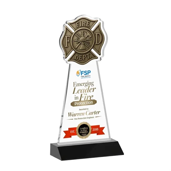 Fire Dept VividPrint™ Award - Black... from ASI 84592 St Regis Group / St Regis