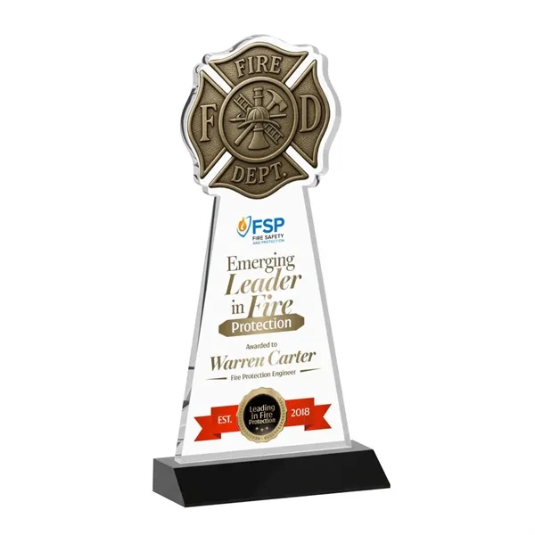 Fire Dept VividPrint™ Award - Black... from ASI 84592 St Regis Group / St Regis