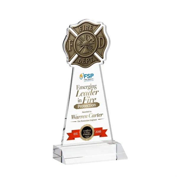 Fire Dept VividPrint™ Award - Clear... from ASI 84592 St Regis Group / St Regis