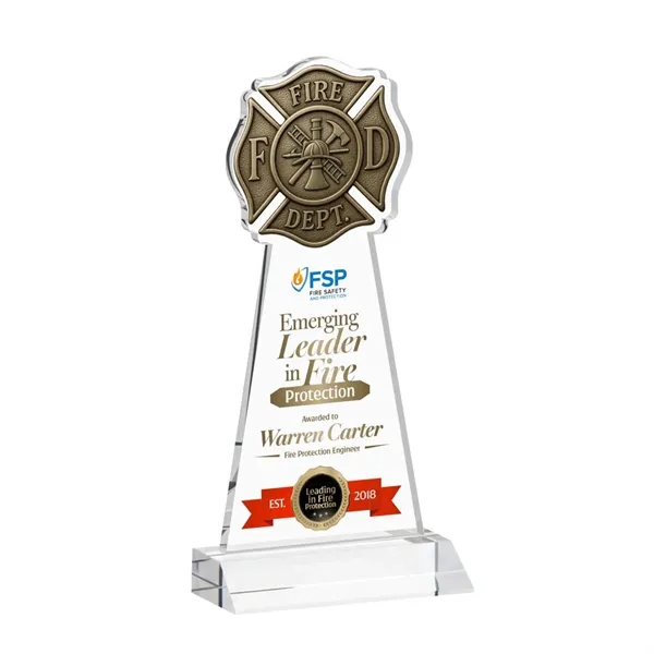 Fire Dept VividPrint™ Award - Clear... from ASI 84592 St Regis Group / St Regis