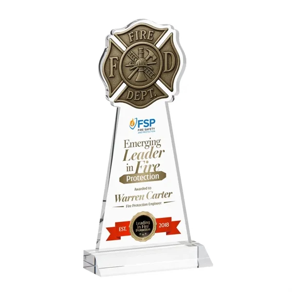 Fire Dept VividPrint™ Award - Clear... from ASI 84592 St Regis Group / St Regis
