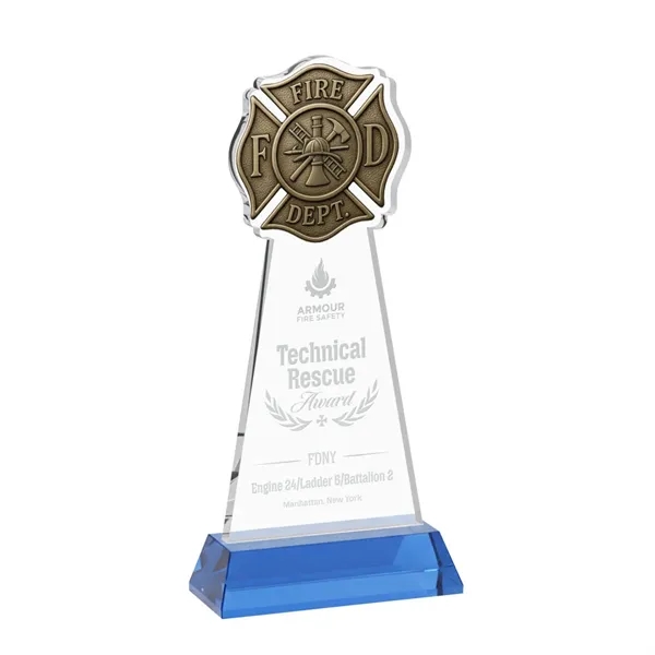 Fire Dept Award on Hartford Base - Sky Blue... from ASI 84592 St Regis Group / St Regis