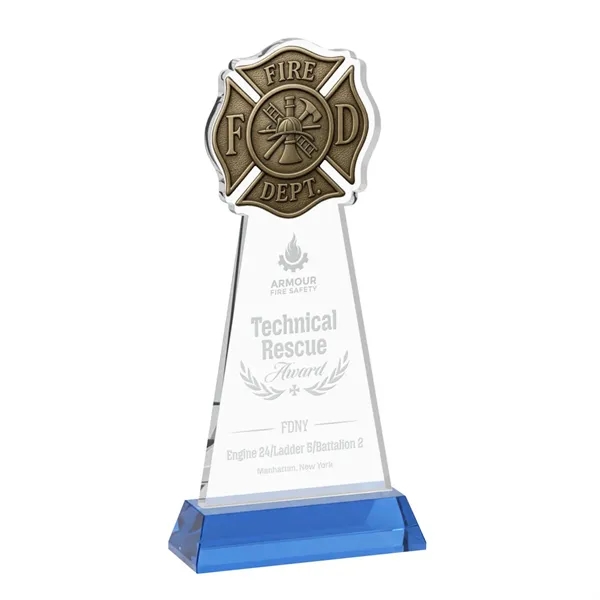 Fire Dept Award on Hartford Base - Sky Blue... from ASI 84592 St Regis Group / St Regis