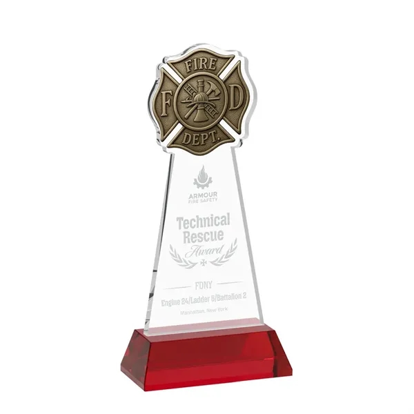 Fire Dept Award on Hartford Base - Red... from ASI 84592 St Regis Group / St Regis