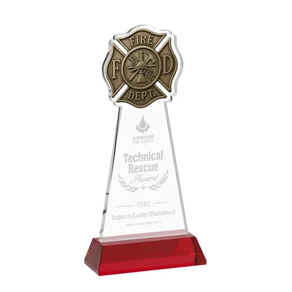 Fire Dept Award on Hartford Base - Red... from ASI 84592 St Regis Group / St Regis