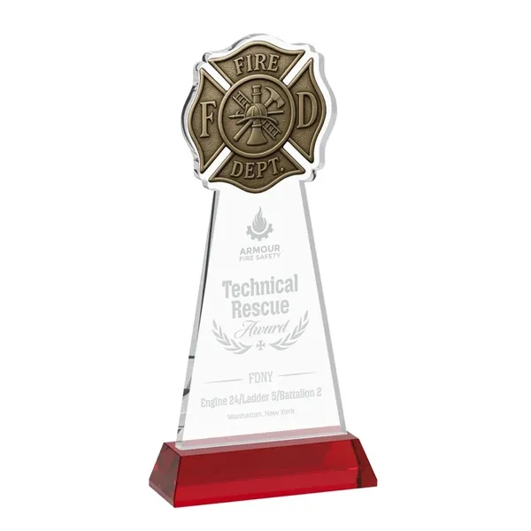 Fire Dept Award on Hartford Base - Red... from ASI 84592 St Regis Group / St Regis