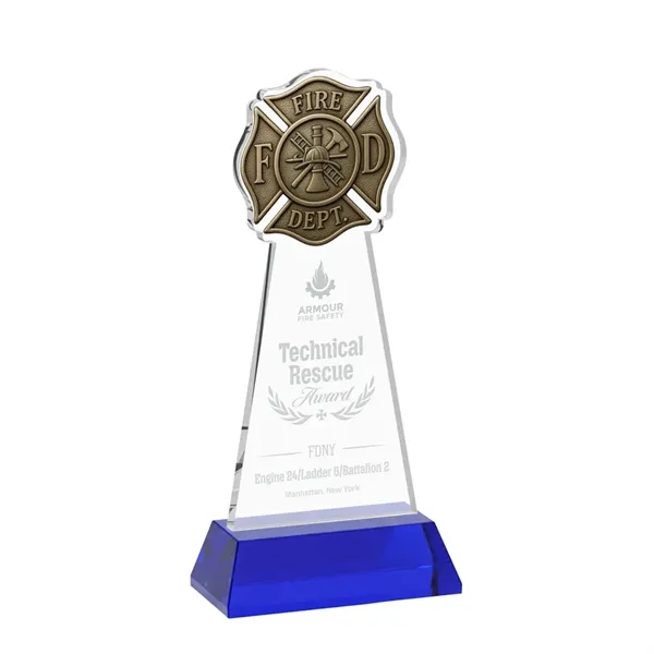 Fire Dept Award on Hartford Base - Blue... from ASI 84592 St Regis Group / St Regis