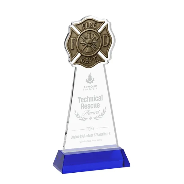 Fire Dept Award on Hartford Base - Blue... from ASI 84592 St Regis Group / St Regis