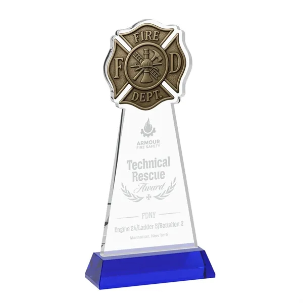 Fire Dept Award on Hartford Base - Blue... from ASI 84592 St Regis Group / St Regis
