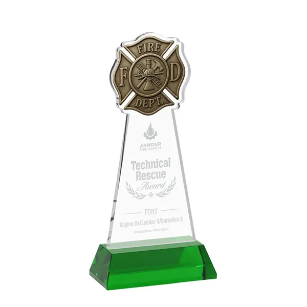 Fire Dept Award on Hartford Base - Green... from ASI 84592 St Regis Group / St Regis