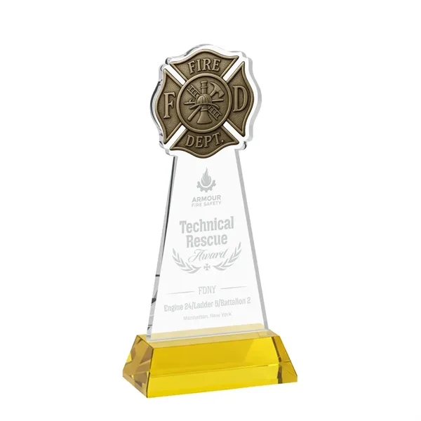 Fire Dept Award on Hartford Base - Gold... from ASI 84592 St Regis Group / St Regis