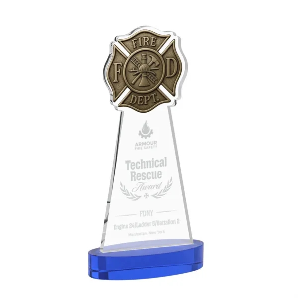 Fire Dept Award on Alberton Base - Blue... from ASI 84592 St Regis Group / St Regis