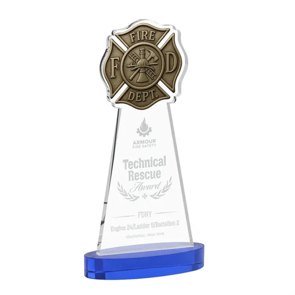 Fire Dept Award on Alberton Base - Blue... from ASI 84592 St Regis Group / St Regis