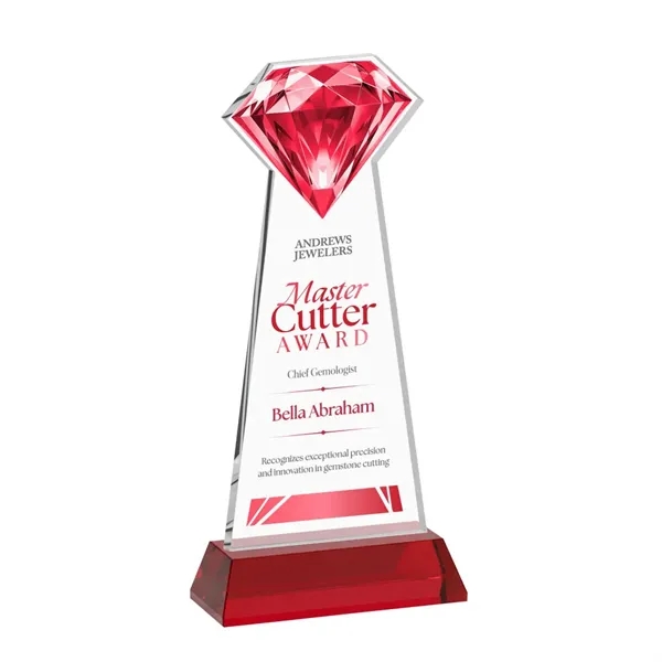 Gemstone VividPrint™ Award on Hartford Base - Red... from ASI 84592 St Regis Group / St Regis