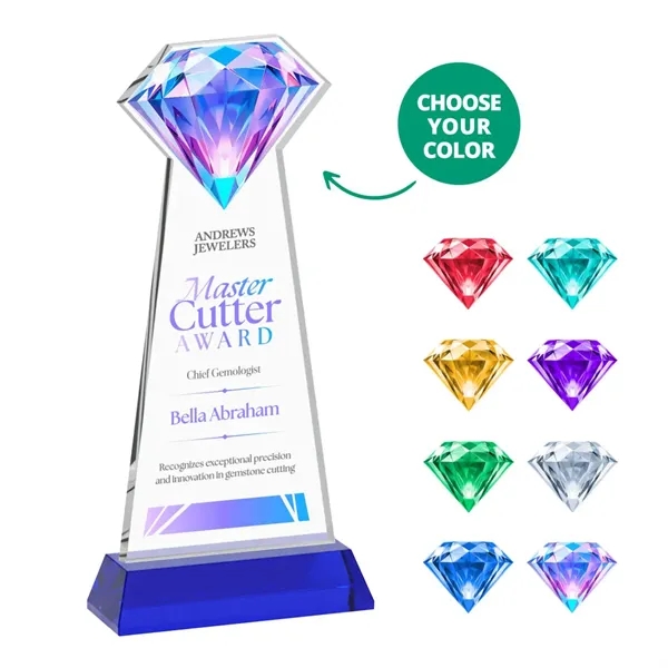 Gemstone VividPrint™ Award on Alberton Base - White... from ASI 84592 St Regis Group / St Regis