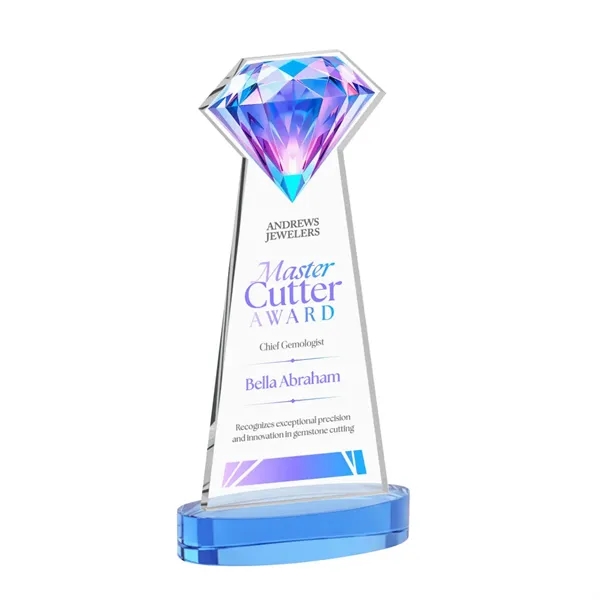 Gemstone  VividPrint™ Award on Alberton Base - Sky Blue... from ASI 84592 St Regis Group / St Regis