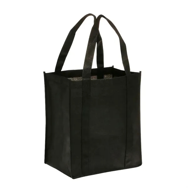 Water-resistant non-woven spacious tote bag with 1 color silkscreen imprint on... from ASI 37218 Athena Promo (tm)