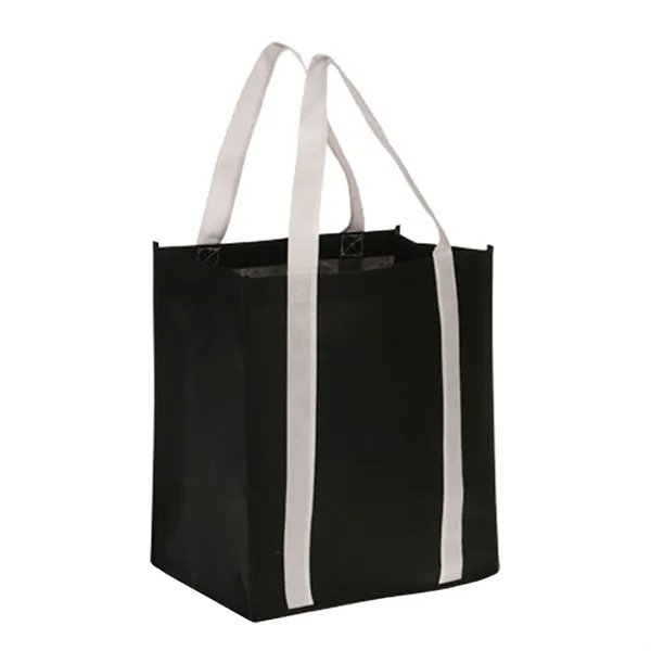 Water-resistant non-woven spacious tote bag with 1 color silkscreen imprint on... from ASI 37218 Athena Promo (tm)