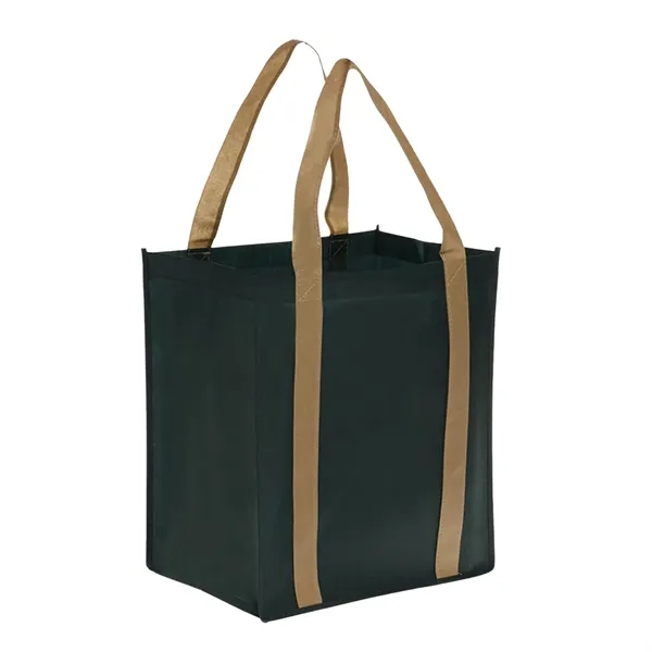 Water-resistant non-woven spacious tote bag with 1 color silkscreen imprint on... from ASI 37218 Athena Promo (tm)