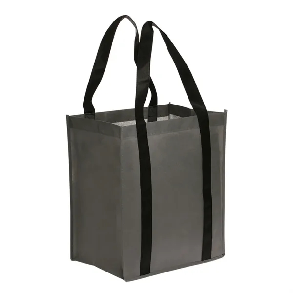 Water-resistant non-woven spacious tote bag with 1 color silkscreen imprint on... from ASI 37218 Athena Promo (tm)