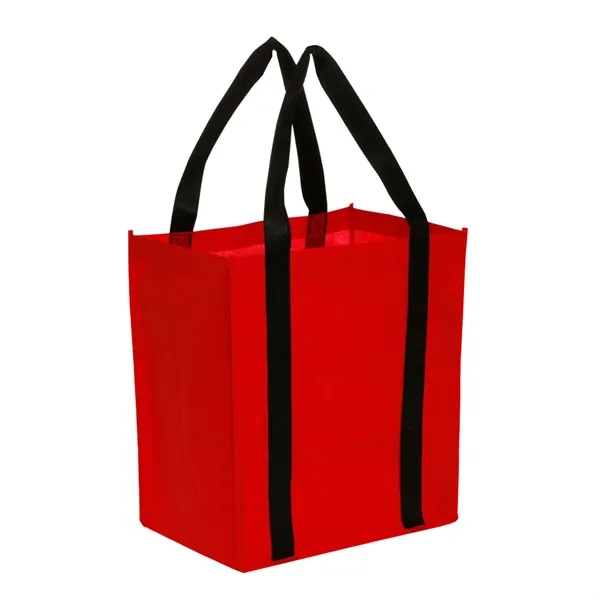 Water-resistant non-woven spacious tote bag with 1 color silkscreen imprint on... from ASI 37218 Athena Promo (tm)