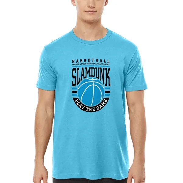 Unisex premium quality fine jersey short sleeve t-shirt with double-needle stitching... from ASI 39552 BEL Promo