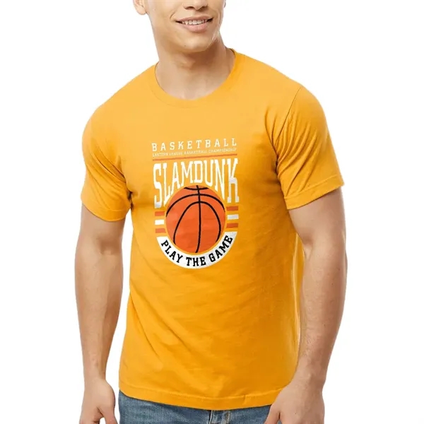 Unisex premium quality fine jersey short sleeve t-shirt with double-needle stitching... from ASI 39552 BEL Promo