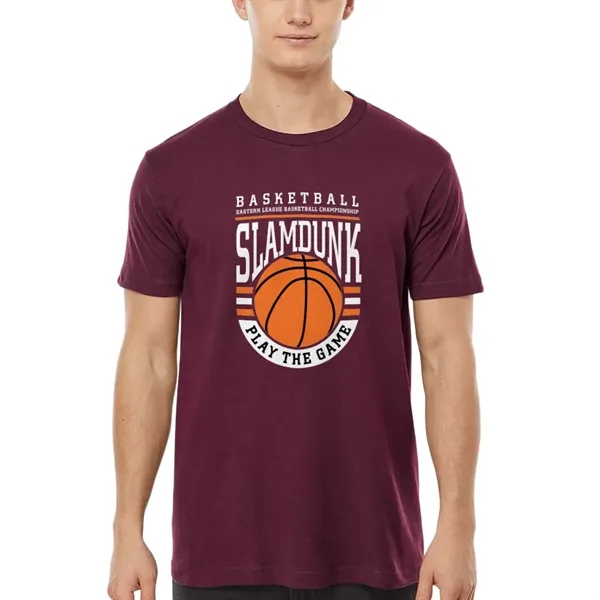 Unisex premium quality fine jersey short sleeve t-shirt with double-needle stitching... from ASI 39552 BEL Promo