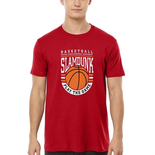 Unisex premium quality fine jersey short sleeve t-shirt with double-needle stitching... from ASI 39552 BEL Promo