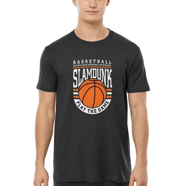 Unisex premium quality fine jersey short sleeve t-shirt with double-needle stitching... from ASI 39552 BEL Promo