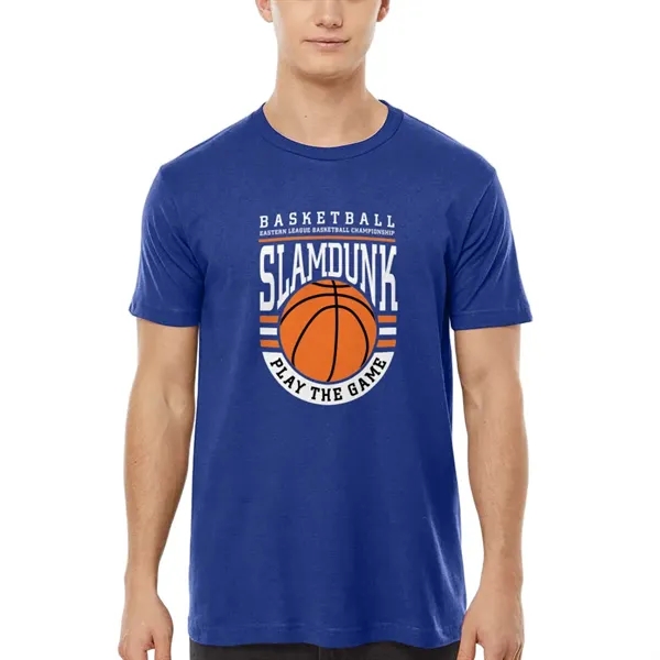 Unisex premium quality fine jersey short sleeve t-shirt with double-needle stitching... from ASI 39552 BEL Promo