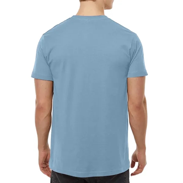 Unisex premium quality fine jersey short sleeve t-shirt with double-needle stitching... from ASI 39552 BEL Promo