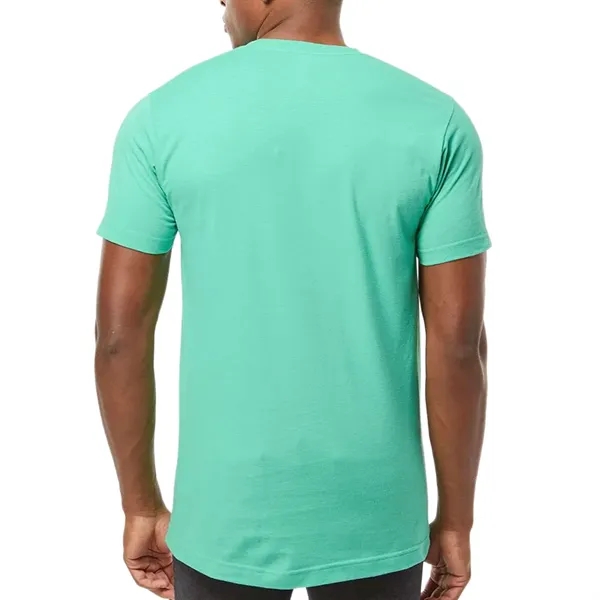 Unisex premium quality fine jersey short sleeve t-shirt with double-needle stitching... from ASI 39552 BEL Promo