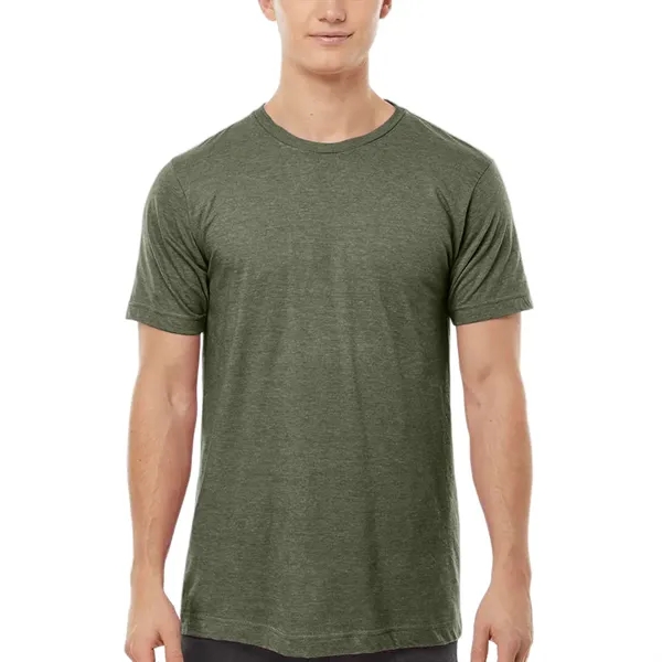 Unisex premium quality fine jersey short sleeve t-shirt with double-needle stitching... from ASI 39552 BEL Promo